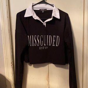 Cute long sleeve crop top